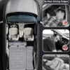 Umbrauto 29.53in/75cm Wide Car Air Mattress – Inflatable SUV, Truck & Van Back Seat Camping Bed with Pump & Pillows, Gray – Image 4