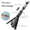 Mobile Phone Bluetooth Selfie Stick with Rotating Fill Light and Hidden Tripod Live Streaming Stand – Image 4