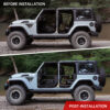 Jeep Tube Doors for Wrangler JL & Gladiator JT (2018-2024) - 4-Pc Set w/Mirrors – Image 6