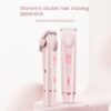 Double headed shaver new electric hair removal device women's private pubic hair removal device – Image 3