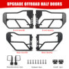 Jeep Tube Doors for Wrangler JL & Gladiator JT (2018-2024) - 4-Pc Set w/Mirrors – Image 2