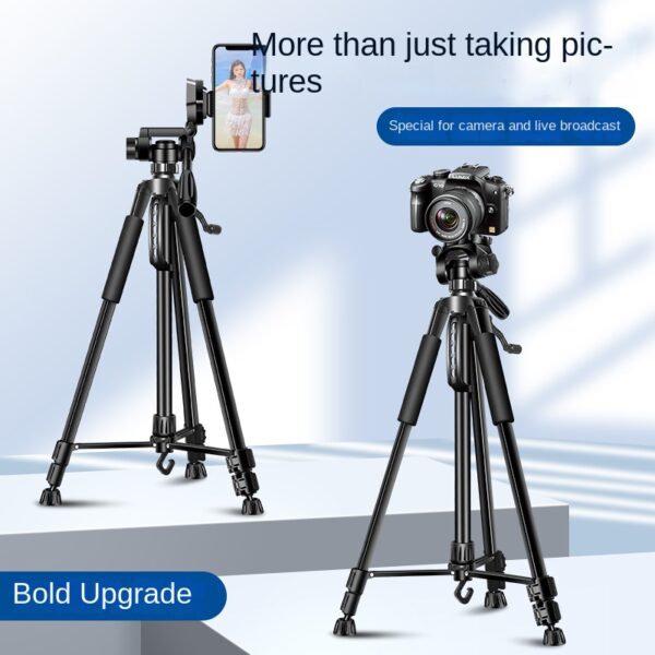 Tripod for DSLR Camera, Live Streaming, and Smartphone Photography