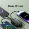 Mini solar power bank comes with a 20000mAh outdoor camping portable large capacity mobile power supply – Image 4