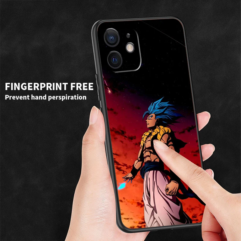 Japanese Art D-Dragon Ball Z For Apple iPhone 15 14 13 12 Pro Max Mini 11 Pro XS Max X XR 6 7 8 Plus SE 2020 Black Phone Case – Image 2