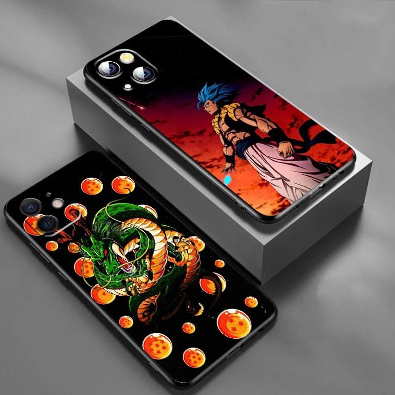 Japanese Art D-Dragon Ball Z For Apple iPhone 15 14 13 12 Pro Max Mini 11 Pro XS Max X XR 6 7 8 Plus SE 2020 Black Phone Case – Image 4