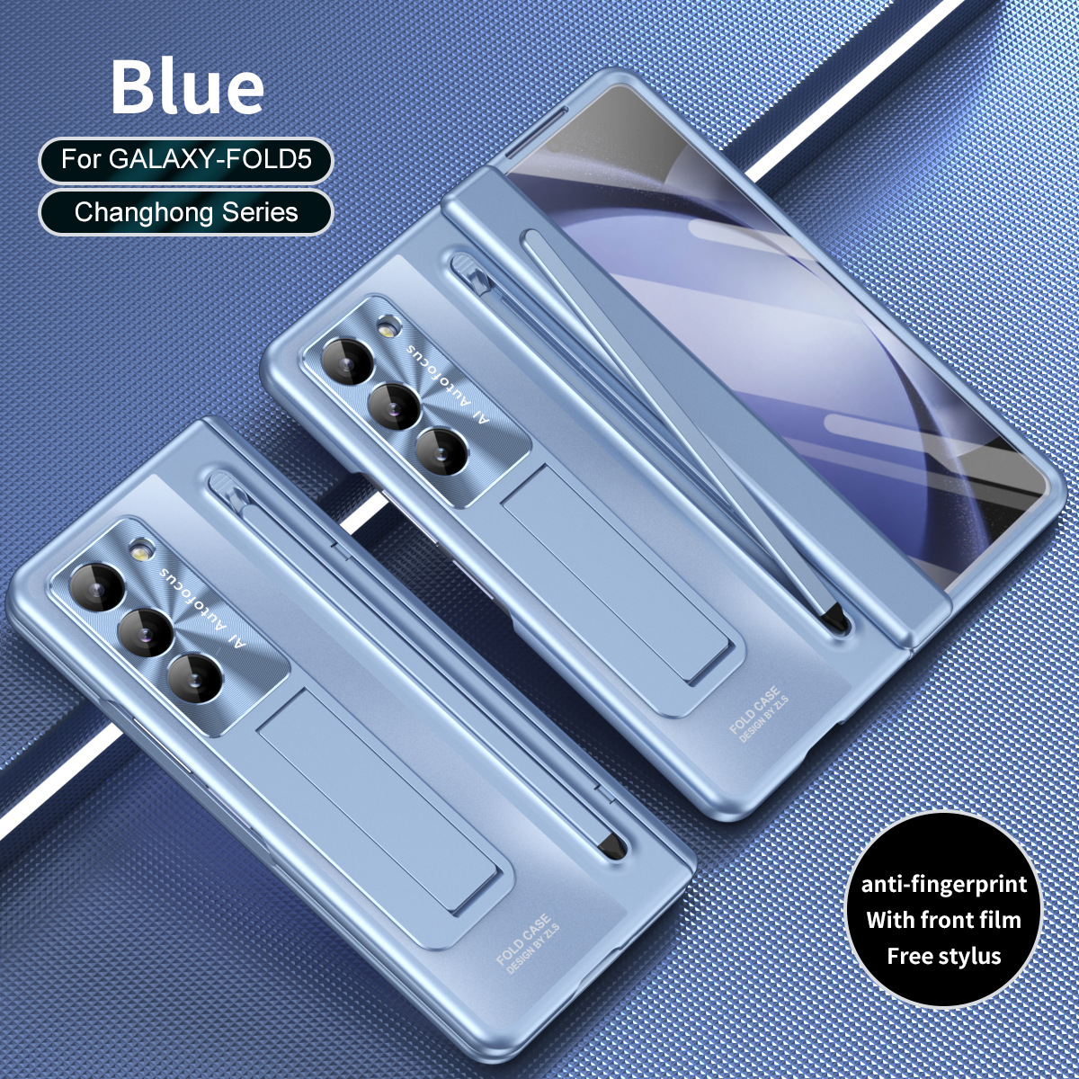 Suitable for Samsung Galaxy Z Fold6 mobile phone case shell film integrated bracket with stylus Z Fold5 anti-fall – Image 4