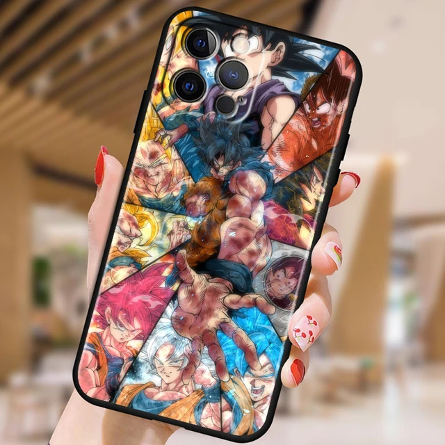 Japanese Art D-Dragon Ball Z For Apple iPhone 15 14 13 12 Pro Max Mini 11 Pro XS Max X XR 6 7 8 Plus SE 2020 Black Phone Case – Image 8