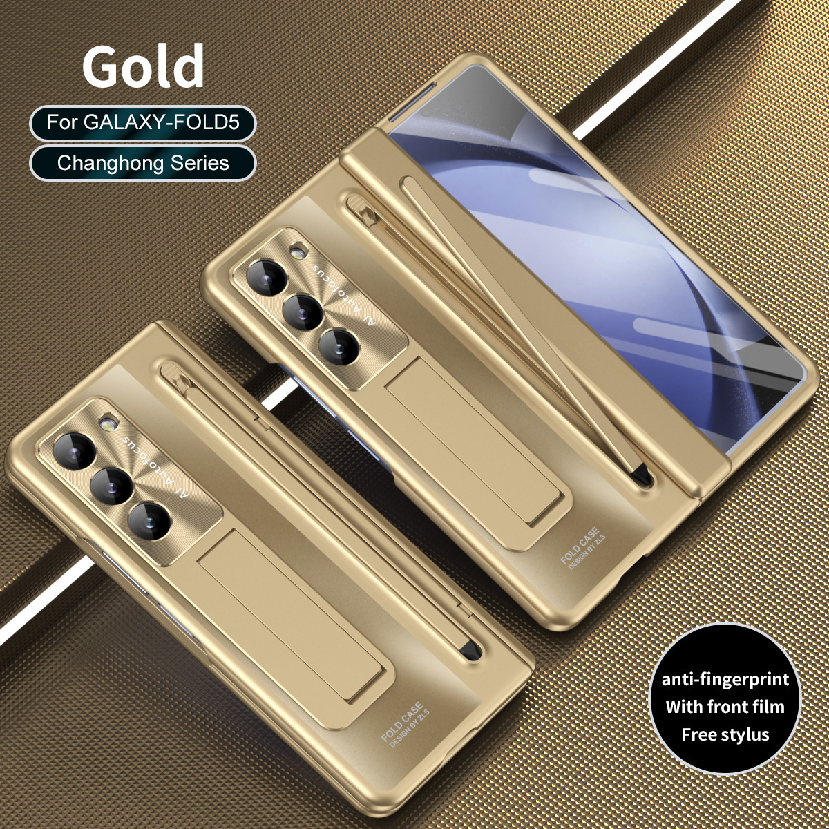 Suitable for Samsung Galaxy Z Fold6 mobile phone case shell film integrated bracket with stylus Z Fold5 anti-fall – Image 8