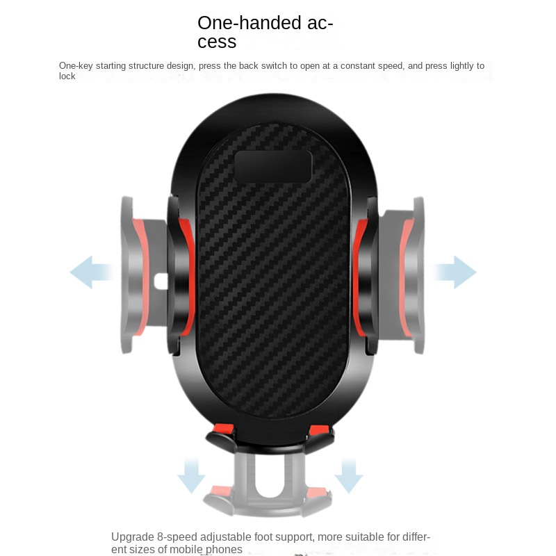 Long Rod Automatic Lock Car Phone Holder Telescopic Suction Cup Mount for Car Air Vent Lazy Live Streaming – Image 3