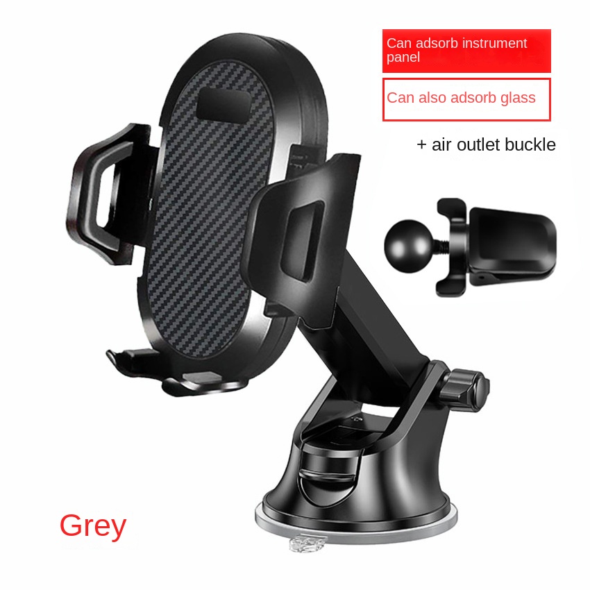 Long Rod Automatic Lock Car Phone Holder Telescopic Suction Cup Mount for Car Air Vent Lazy Live Streaming – Image 11